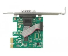 Delock PCIe x1 Serial 1x + Žemo profilio