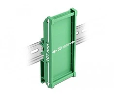Delock Platinenhalterung (107 mm) für Hutschiene 5 cm lang