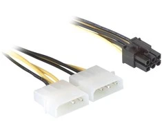 DELOCK maitinimo laidas PCI Express kortelei 15cm