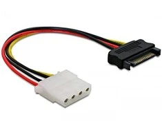 Kabelis Delock 60115 SATA-MOLEX M/F 12cm
