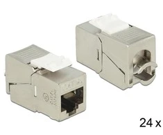 Delock Keystone RJ45 lizdas > LSA be įrankių Cat.6A