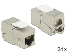 Delock Keystone RJ45 lizdas > LSA be įrankių Cat.6A