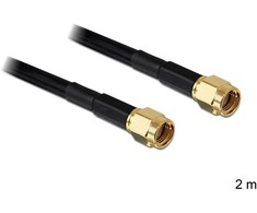 Delock antenos kabelis RP-SMA kištukas > RP-SMA kištukas LMR195 2 m
