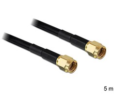 Delock Antennenkabel RP-SMA Stecker > RP-SMA Stecker LMR195 5 m