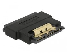 Delock Adapteris SATA 22 kontaktų lizdas su kištuku su fiksavimo funkcija – prievado taupymo funkcija