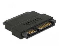 Delock Adapteris SATA 22 kontaktų lizdas su kištuku su fiksavimo funkcija – prievado taupymo funkcija