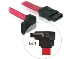 Delock SATA - SATA, 0,22m, raudona (84354)
