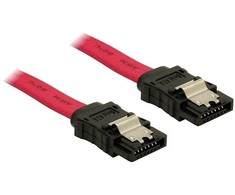DELOCK SATA laidas 50cm tiesus/tiesus Metalinis