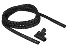 Organizer Delock DELOCK Spiralschlauch m. Einziehwerkzeug 2,5m x 15mm juodas