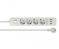 „Delock“ USB jungties juosta, 4 krypčių, balta