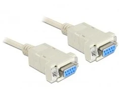 DELOCK cable Seriell Nullmodem 9 Pin Bu/Bu 1.8m