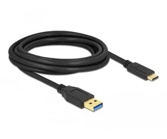 Delock SuperSpeed USB (USB 3.2 Gen 1) kabelis Type-A į USB Type-C™ 3 m