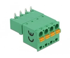 Delock Terminalblock Set für Platine 4 Pin 5,08 mm Rastermaß horizontal