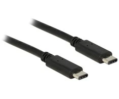DELOCK Cable USB Type-C2.0 male > USB Type-C2.0 male 1 m juodas