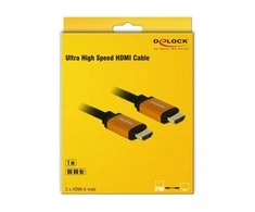 DELOCK itin didelės spartos HDMI kabelis 48 Gbps 8K 60Hz 1m