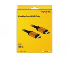 DELOCK itin didelės spartos HDMI kabelis 48 Gbps 8K 60 Hz 0,5 m