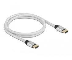 Delock Ultra High Speed HDMI kabelis 48 Gbps 8K 60 Hz sidabrinis 1 m sertifikuotas