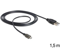 DELOCK USB duomenų ir maitinimo kabelis su LED indikacija