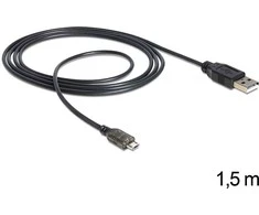 DELOCK USB duomenų ir maitinimo kabelis su LED indikacija
