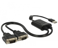 Delock USB 2.0 auf 2 x Seriell RS-232 Adapteris