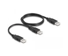 Delock USB 2.0 Kabelis Typ-A zu 2 x Typ-A 70 cm