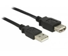 USB kabelis Delock USB-A - USB-A 0,5 m Juodas (83401)