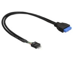 „Delock Cable“ USB 3.0 kontaktų antraštė, moteriška > USB 2.0 kontaktų antraštė, vyriška, 60 cm