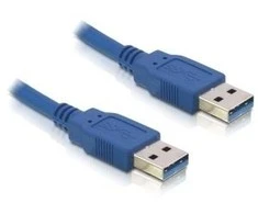 USB kabelis Delock USB-A - USB-A 3 m mėlyna (82536)