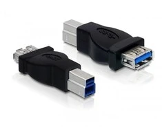 USB adapteris Delock USB adapteris - USB- B Juodas (65179)