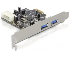 Kontroleris Delock PCIE 2.0 x1 – 2x USB 3.0 (89241)