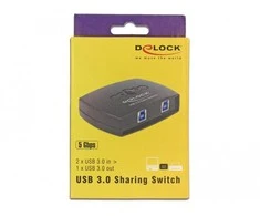 Šakotuvas DELOCK Bendrinimo jungiklis USB3.0 2-1 USB-B Bu > USB-A Bu