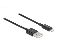 „Delock“ USB kabelis USB-A – „Lightning 1 m Juodas“ (83002)