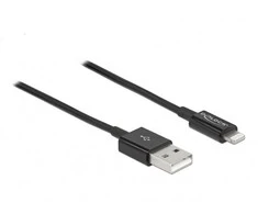 „Delock“ USB kabelis USB-A – „Lightning 1 m Juodas“ (83002)