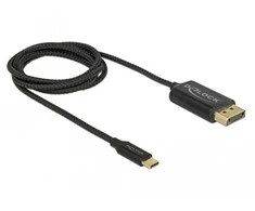 Kabelis USB Delock USB-C - DisplayPort 1 m Juodas (83709)
