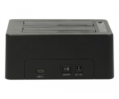 Delock USB Type-C™ 3.1 prijungimo stotelė, skirta 2 x SATA HDD / SSD su klonavimo funkcija