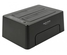 Delock USB Type-C™ 3.1 prijungimo stotelė, skirta 2 x SATA HDD / SSD su klonavimo funkcija