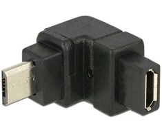 „Delock“ adapteris USB 2.0 Micro-B kištukas > USB 2.0 Micro-B lizdas kampu į viršų