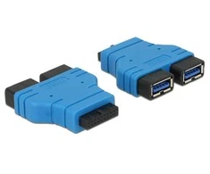 Adapteris USB Delock 65670 USB-A - 2X USB-A Juodas (65670)