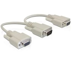 Delock Adapteris VGA Stecker > 2 x VGA Buchse