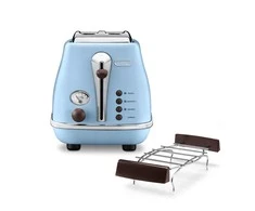 Skrudintuvas Toaster DeLonghi Icona Vintage CTOV 2103.AZ (900W, mėlynas color)