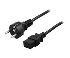 DELTACO kabelis , 16A, CEE 7/7 - IEC C19, 5m DEL-111T