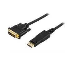 Kabelis DELTACO DisplayPort į DVI-D, Full HD 60Hz, 3m, juodas / DP-2030