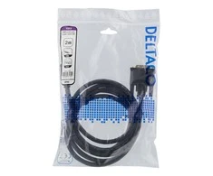 Kabelis DELTACO HDMI į DVI, 2 m, Full HD, juoda / HDMI-112D