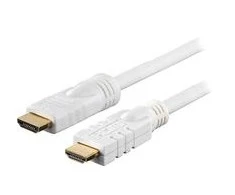 >DELTACO aktyvusHDMI kabelis , 4K, Ultra HD, Type A ha, paauksuotas kontaktais, 20m, baltas HDMI-1201