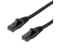 Patch kabelis DELTACO U/UTP High Flex Cat6, 1m, 24AWG, 500MHz, LSZH, juodas / UUTP-1501
