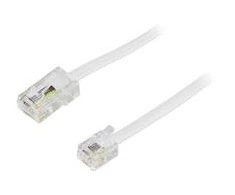 DELTACO RJ11 - RJ45 telefono kabelis, 1 m, vyriškas / vyriškas