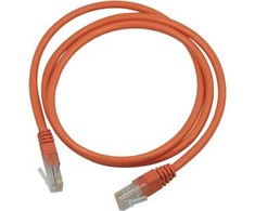 Kabelis DELTACO U / UTP Cat5e 0.5m, oranžinis / OR05-TP