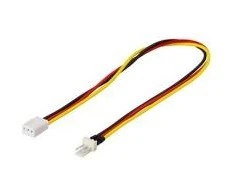 Adapteris kabelis DELTACO 3-pin, 0.3m / SSI-37