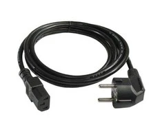 Goobay Kabelis DELTACO CEE 7/7 tiesiai IEC 60320 C13, max 250V / 10A, 2m, juodas / DEL-109