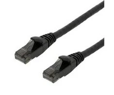 Patch kabelis DELTACO U/UTP High Flex Cat6, 2m, 24AWG, 500MHz, LSZH, juodas / UUTP-1503